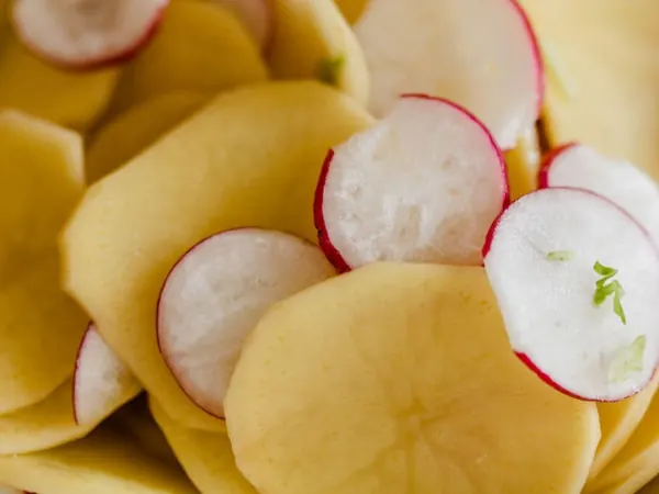 Thick vegetable slices