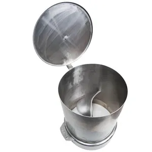 Hopper with safety lid