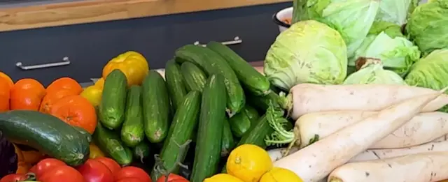 Vegetables for a central kitchen